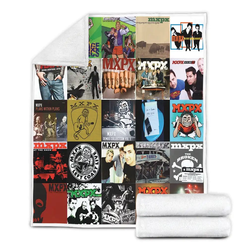 Mxpx Fleece Blanket Gift For Birthday Halloween Christmas