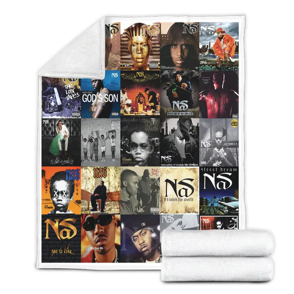 Nas Album Covers Fleece Blanket Perfect 