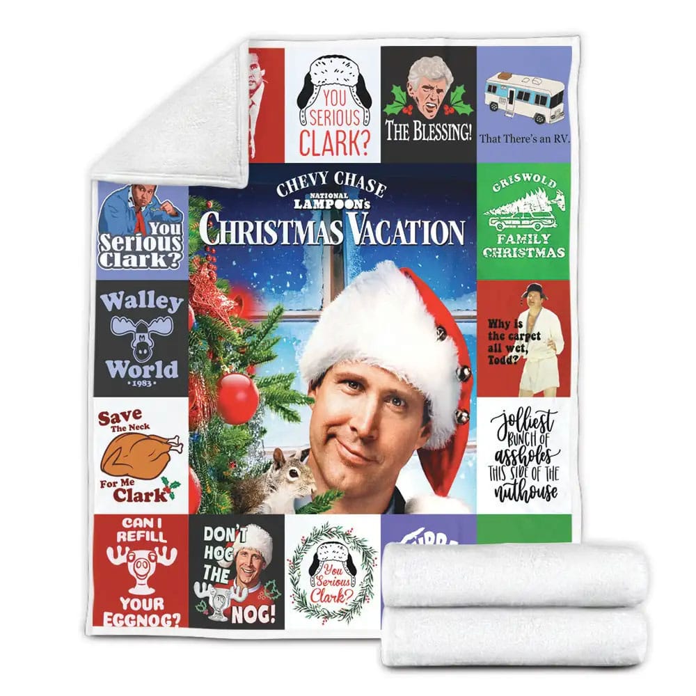 National Lampoons Christmas Vacation Fleece Blanket Perfect 