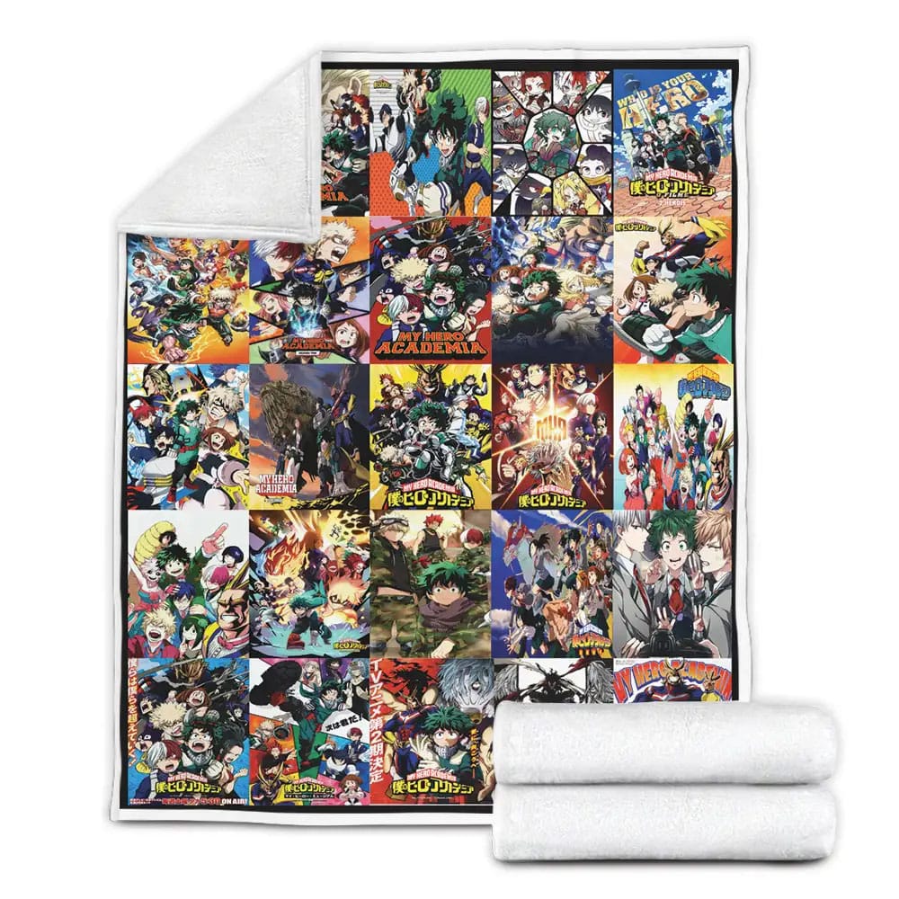 My Hero Academia Fleece Blanket Gift For Birthday Halloween Christmas