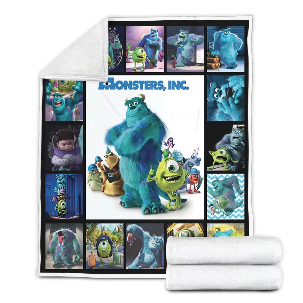 Monsters Inc Fleece Blanket Gift For Wife Husband Besties