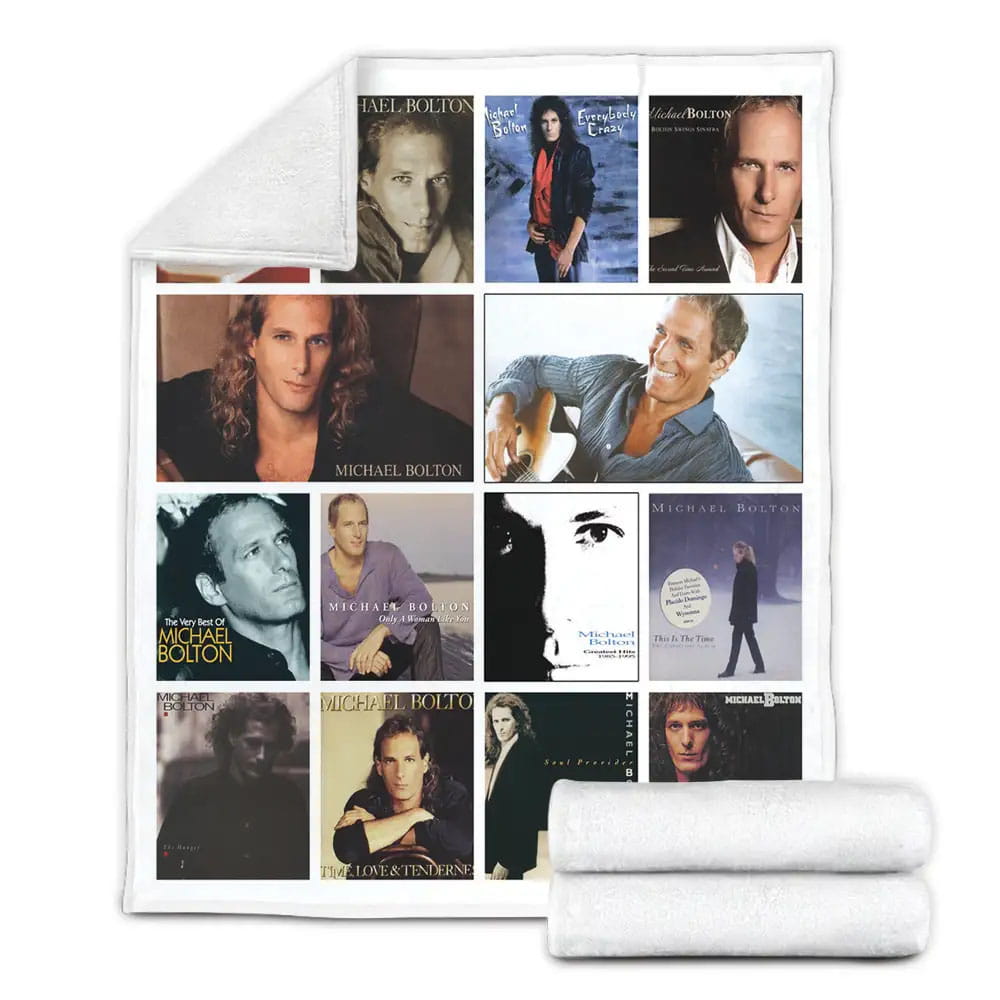 Michael Bolton Albums Fleece Blanket Perfect 