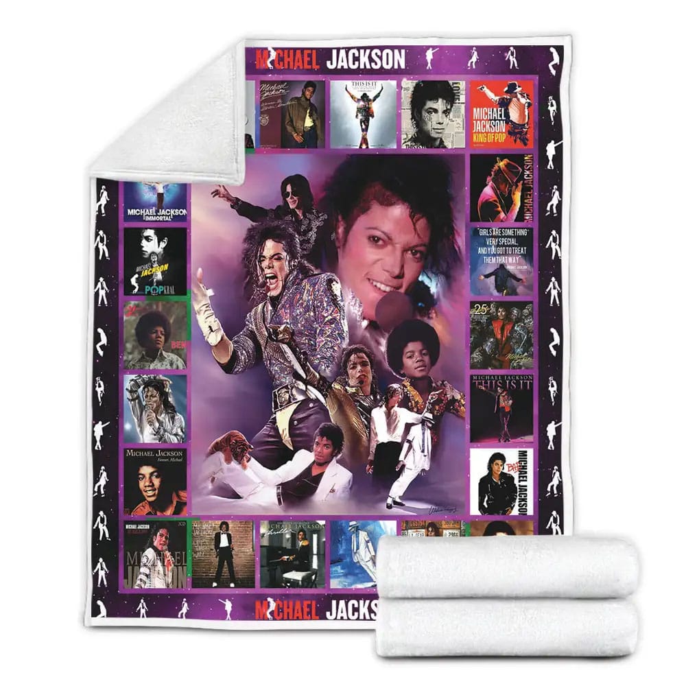 Michael Jackson King Of Pop Fleece Blanket Gift For Mothers Day Fathers Day