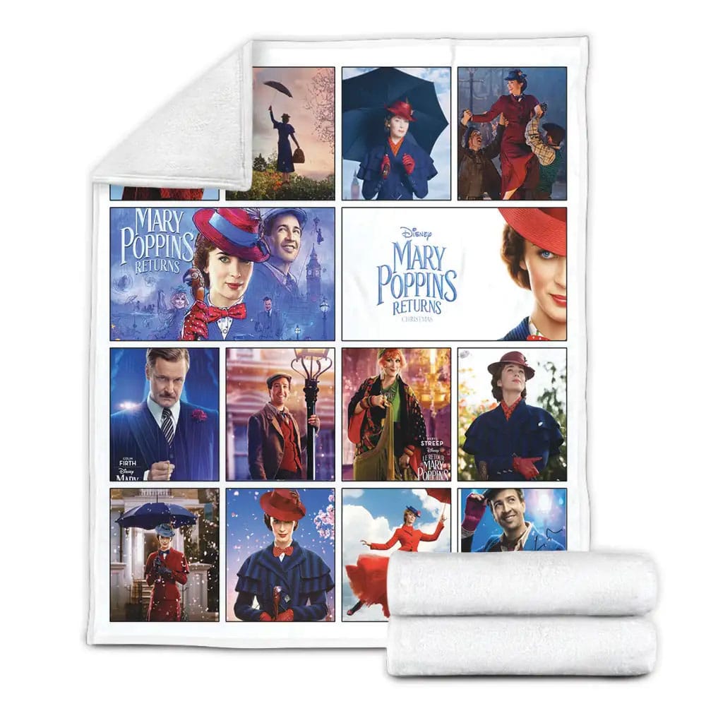 Mary Poppins Returns Fleece Blanket Gift For Wife Husband Besties