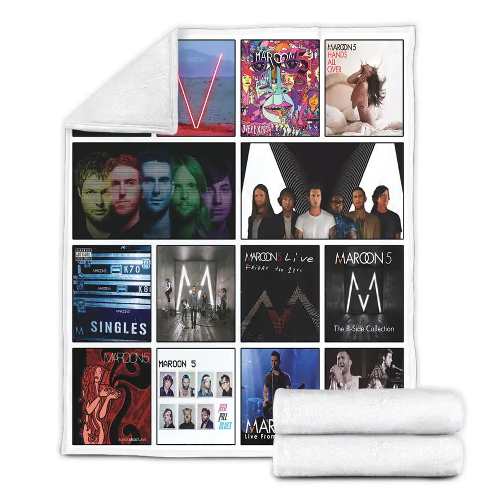 Maroon 5 Fleece Blanket Gift For Mothers Day Fathers Day