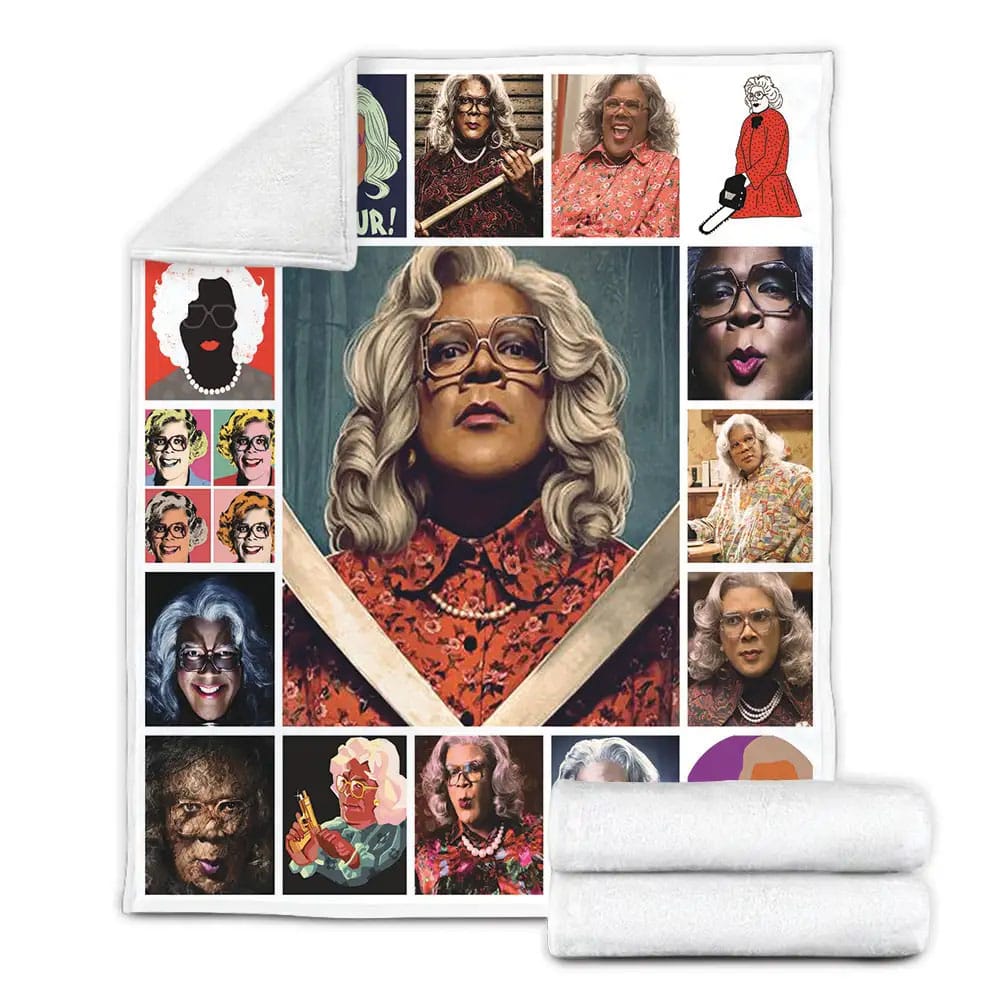 Madea Fleece Blanket Gift For Mothers Day Fathers Day