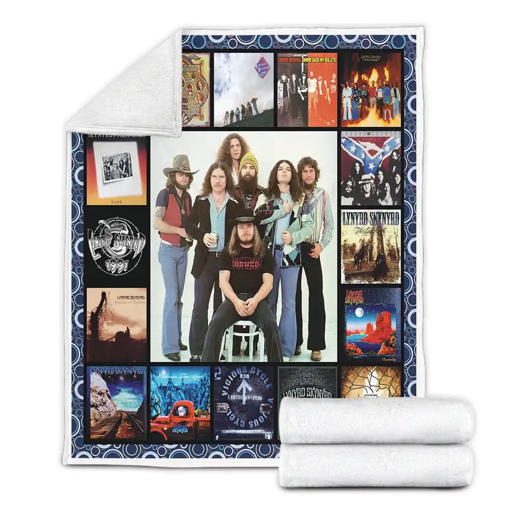 Lynyrd Skynyrd Fleece Blanket Gift For Mothers Day Fathers Day