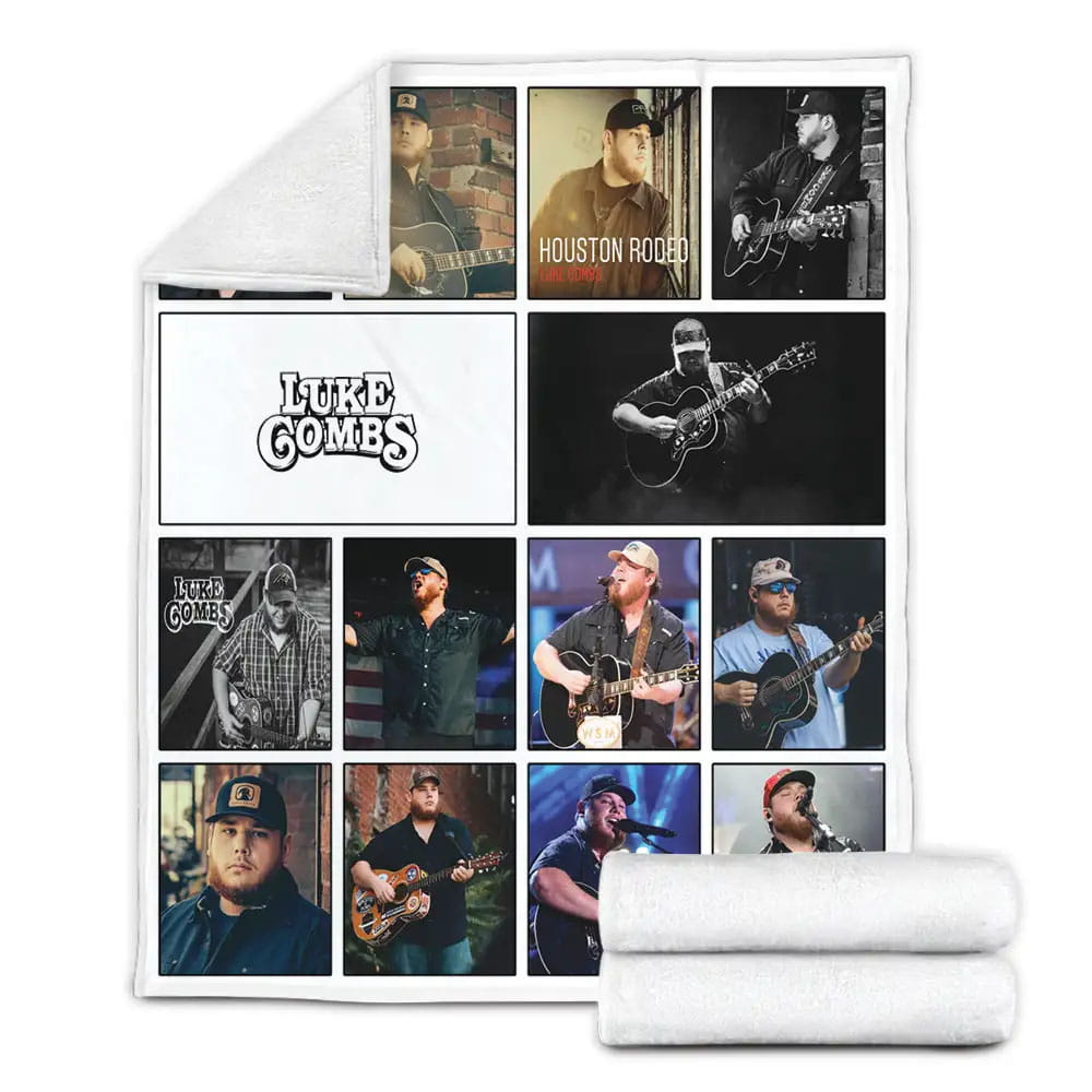 Luke Combs Albums Fleece Blanket Gift For Mothers Day Fathers Day