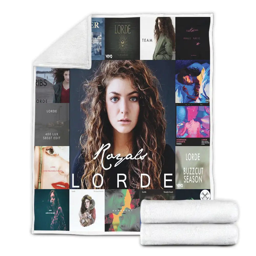 Lorde Albums Fleece Blanket Gift For Mothers Day Fathers Day