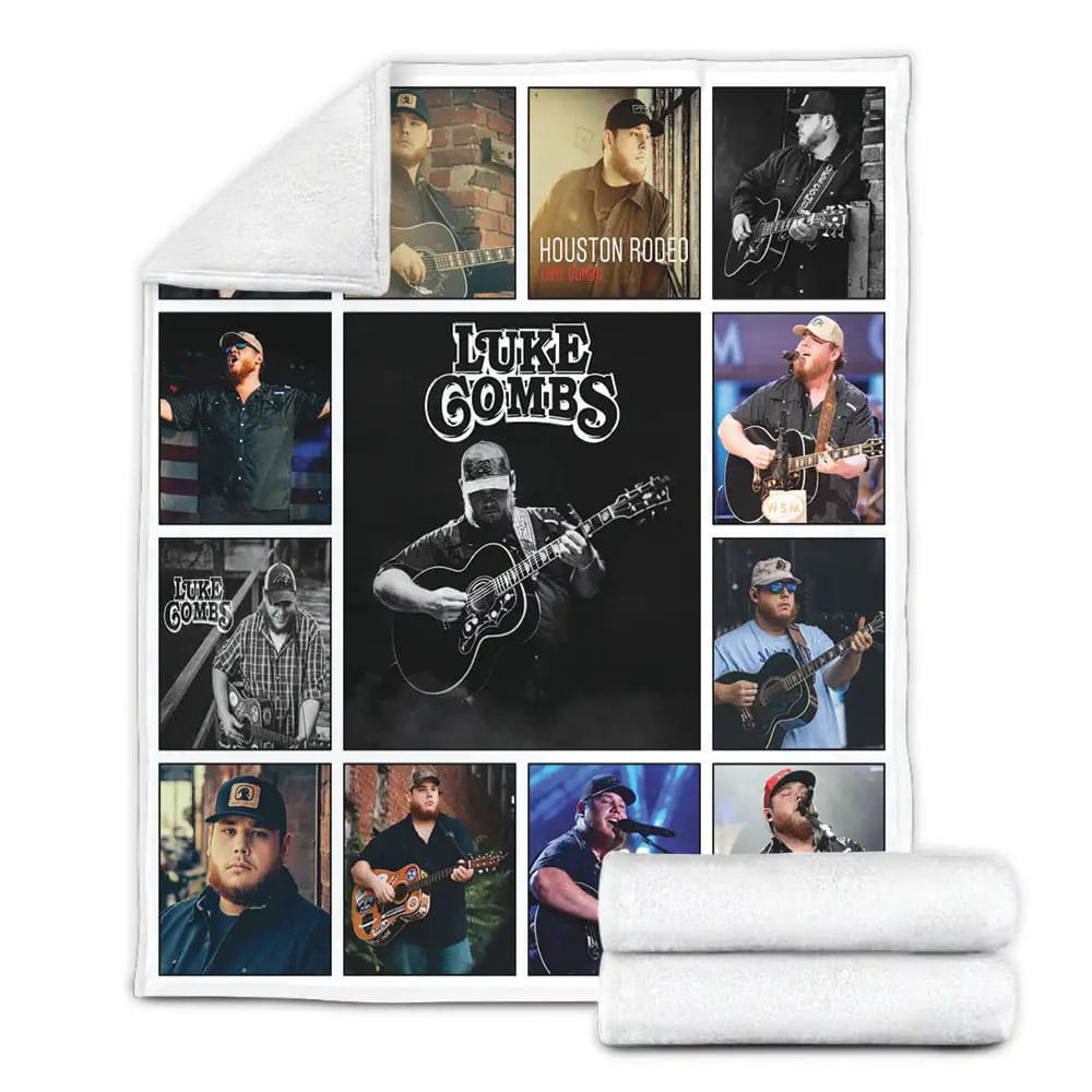Luke Combs Albums Fleece Blanket Perfect 