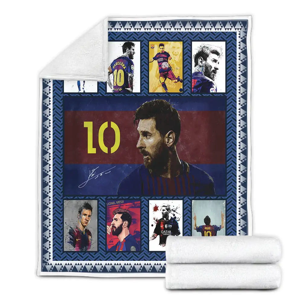 Lionel Messi Fleece Blanket Gift For Wife Husband Besties