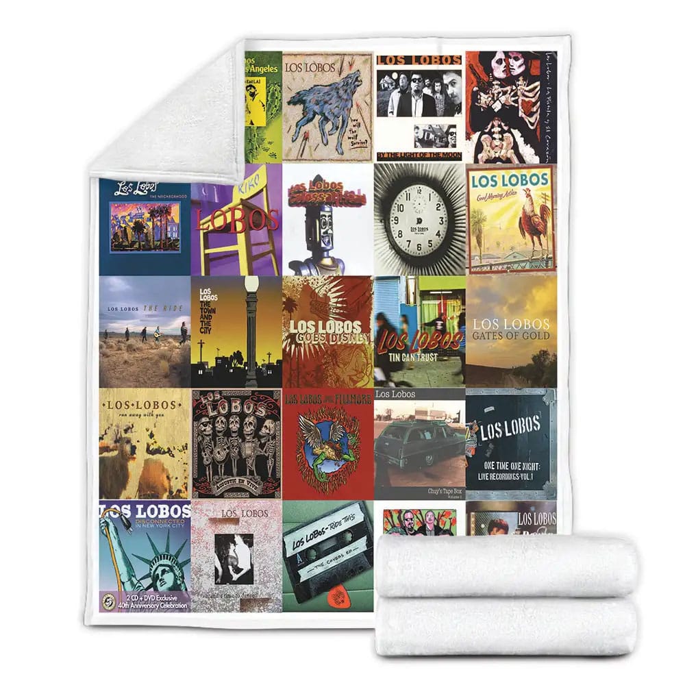 Los Lobos Album Covers Fleece Blanket Gift For Birthday Halloween Christmas