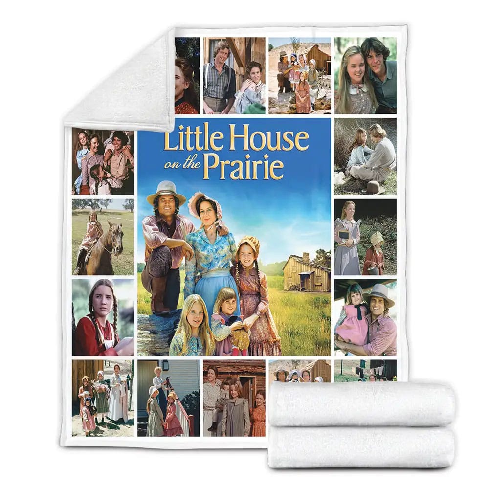 Little House On The Prairie Fleece Blanket Gift For Wife Husband Besties