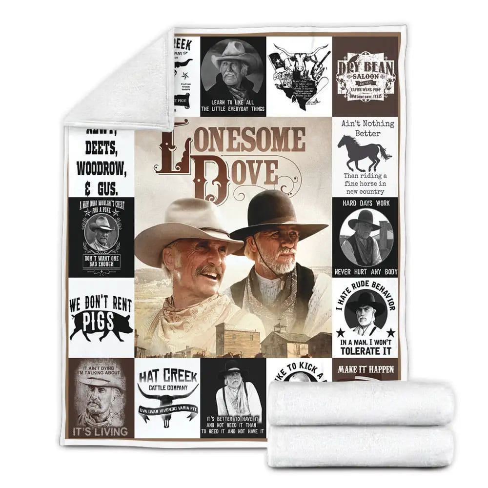 Lonesome Dove Fleece Blanket Gift For Wife Husband Besties