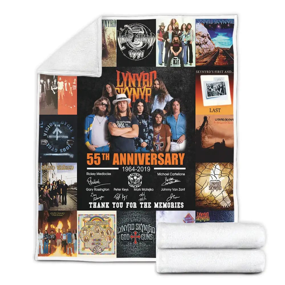 Lynyrd Skynyrd Fleece Blanket Gift For Wife Husband Besties