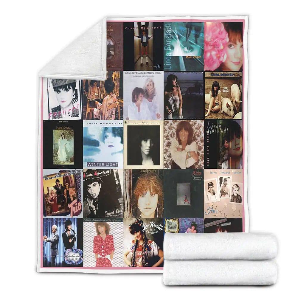 Linda Ronstadt Albums Fleece Blanket Gift For Mothers Day Fathers Day