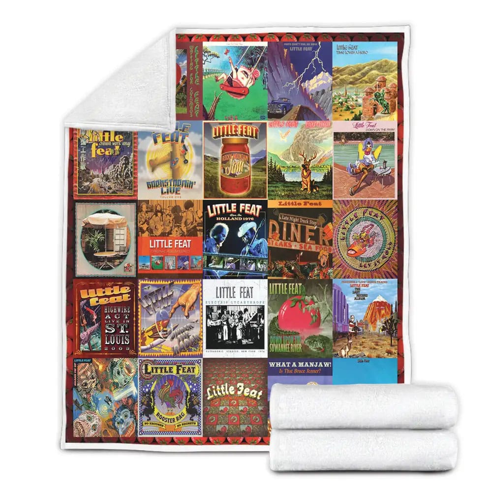 Little Feat Albums Cover Poster Fleece Blanket Gift For Mothers Day Fathers Day