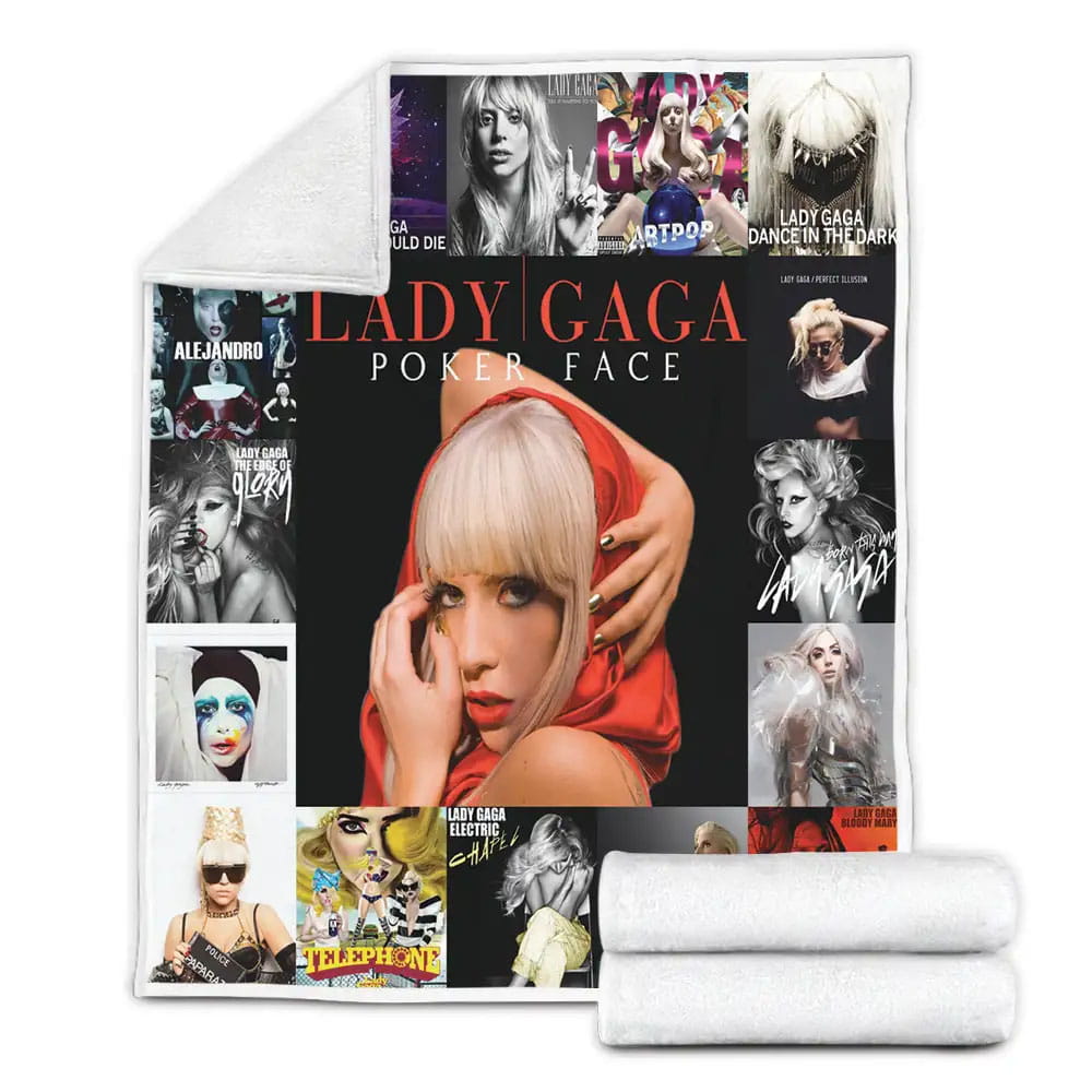 Lady Gaga Fleece Blanket Gift For Wife Husband Besties