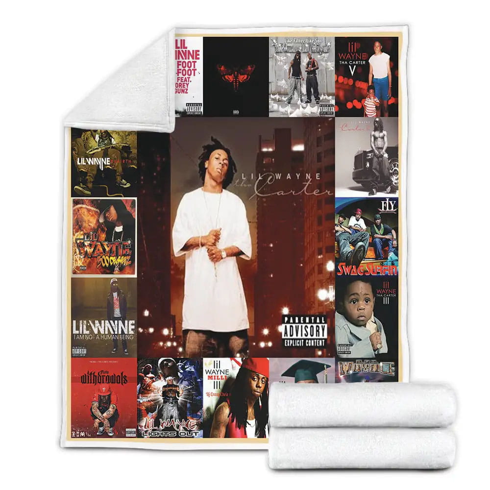 Lil Wayne Fleece Blanket Gift For Birthday Halloween Christmas