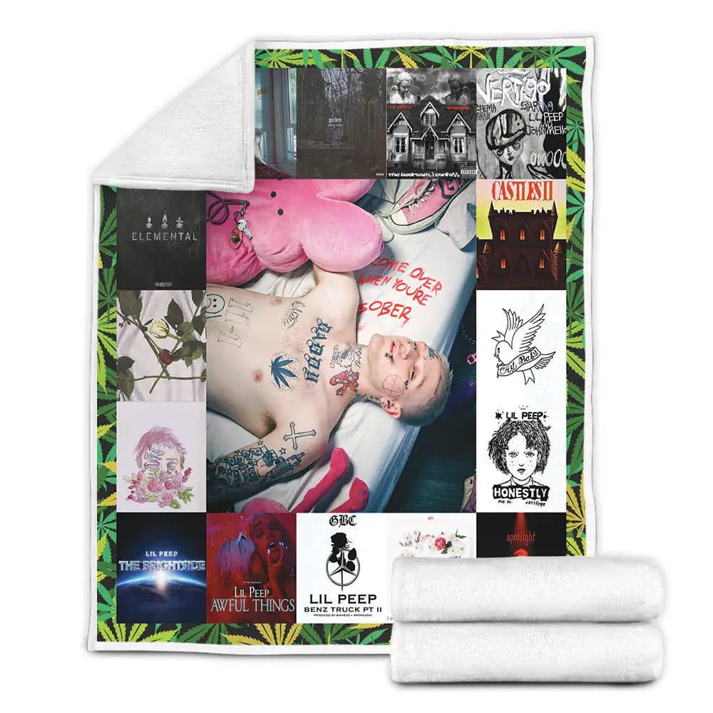 Lil Peep Fleece Blanket Perfect 
