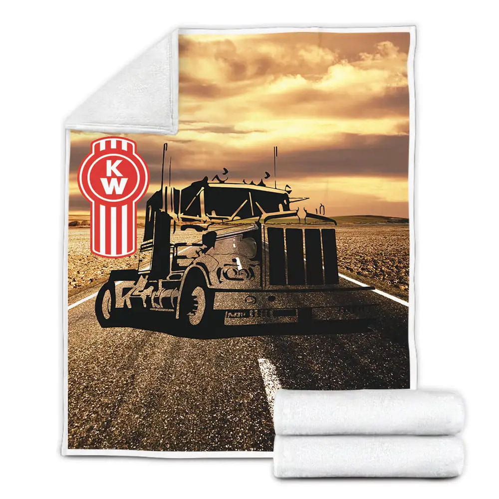 Kenworth Fleece Blanket Gift For Mothers Day Fathers Day