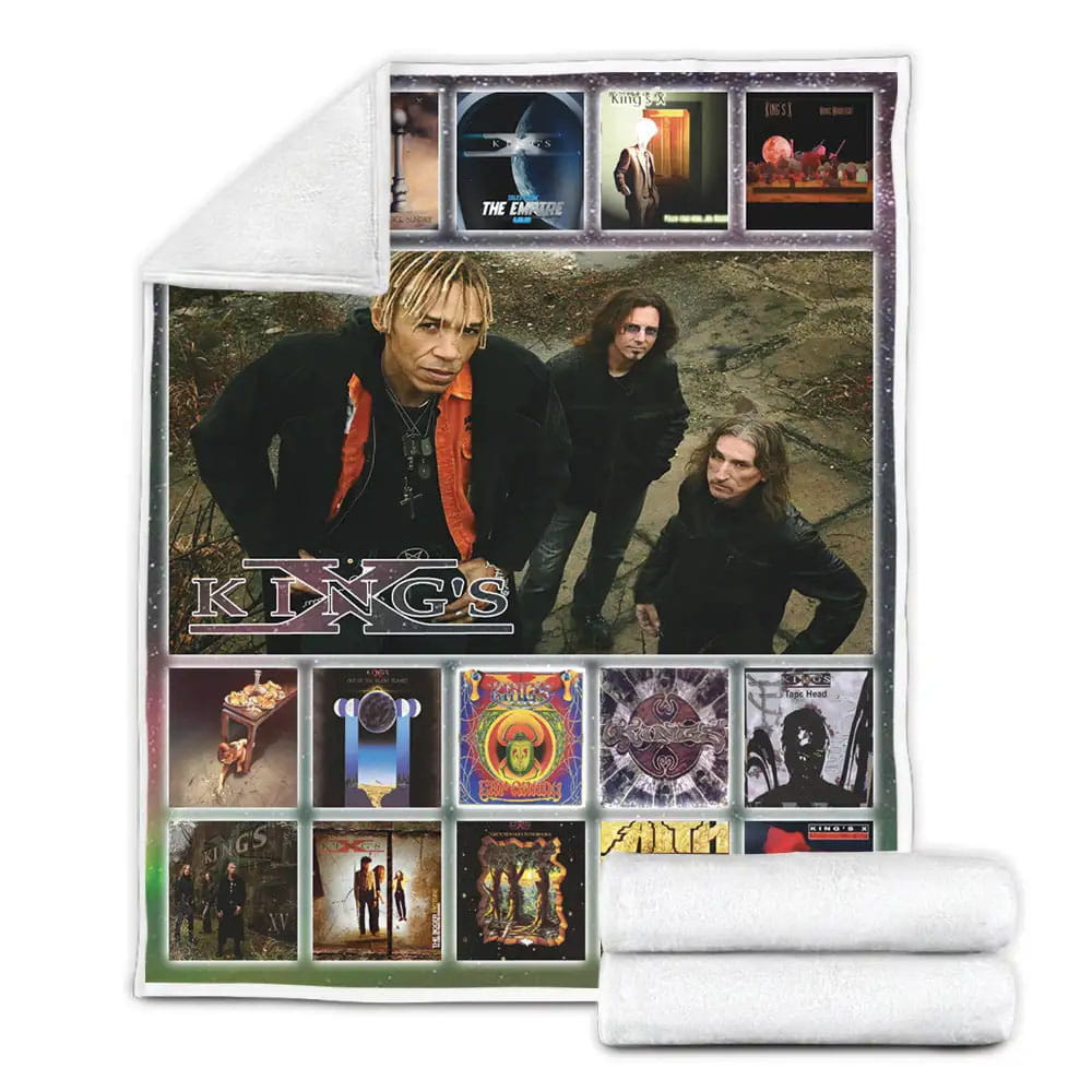 Kings X Albums Fleece Blanket Gift For Birthday Halloween Christmas