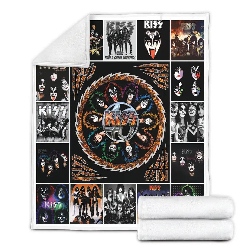 Kiss Band Fleece Blanket Perfect 
