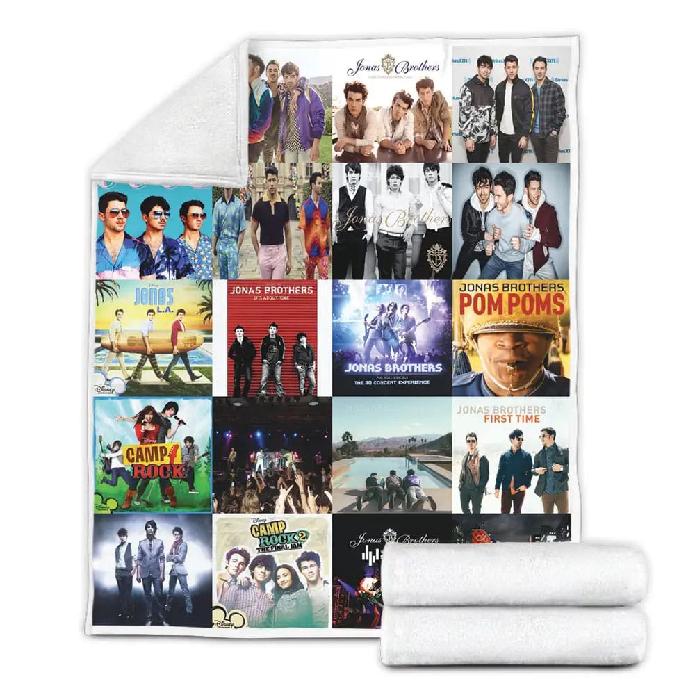 Jonas Brother Fleece Blanket Gift For Wife Husband Besties