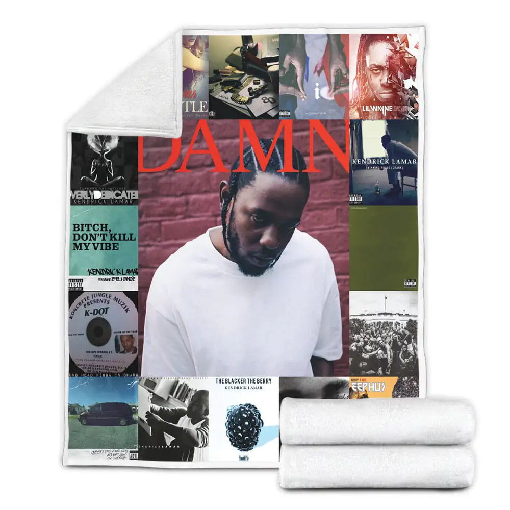 Kendrick Lamar Albums Fleece Blanket Gift For Birthday Halloween Christmas