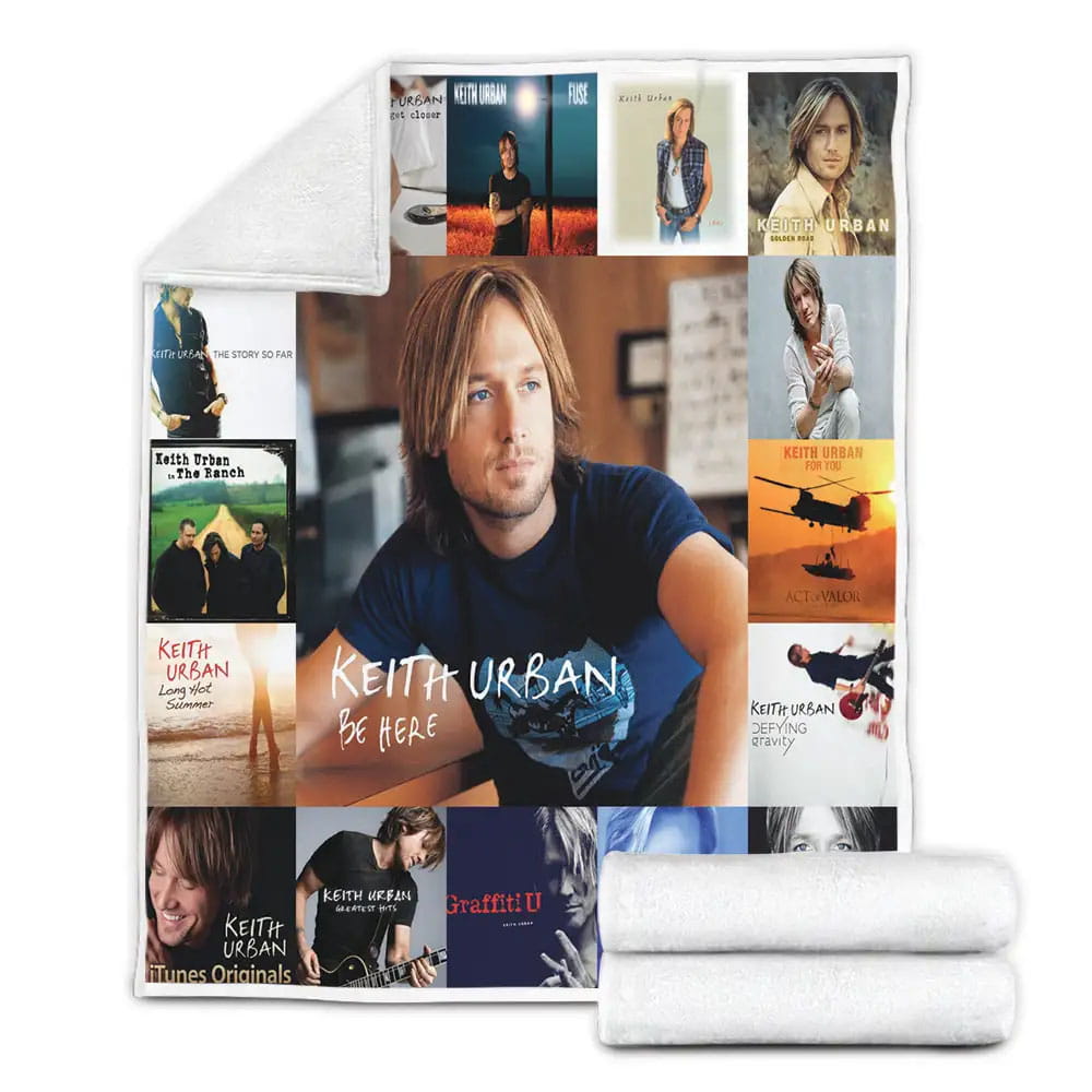 Keith Urban Fleece Blanket Gift For Wife Husband Besties