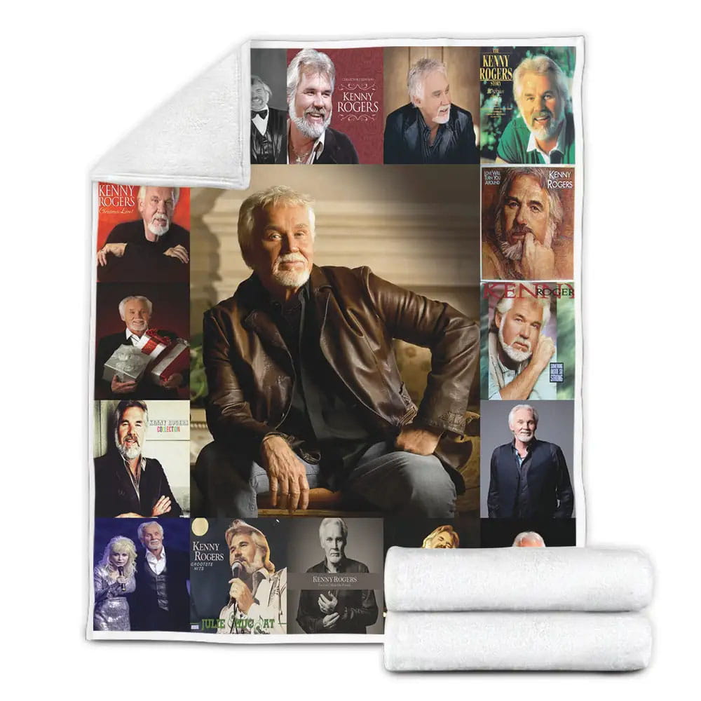 Kenny Rogers Fleece Blanket Gift For Wife Husband Besties