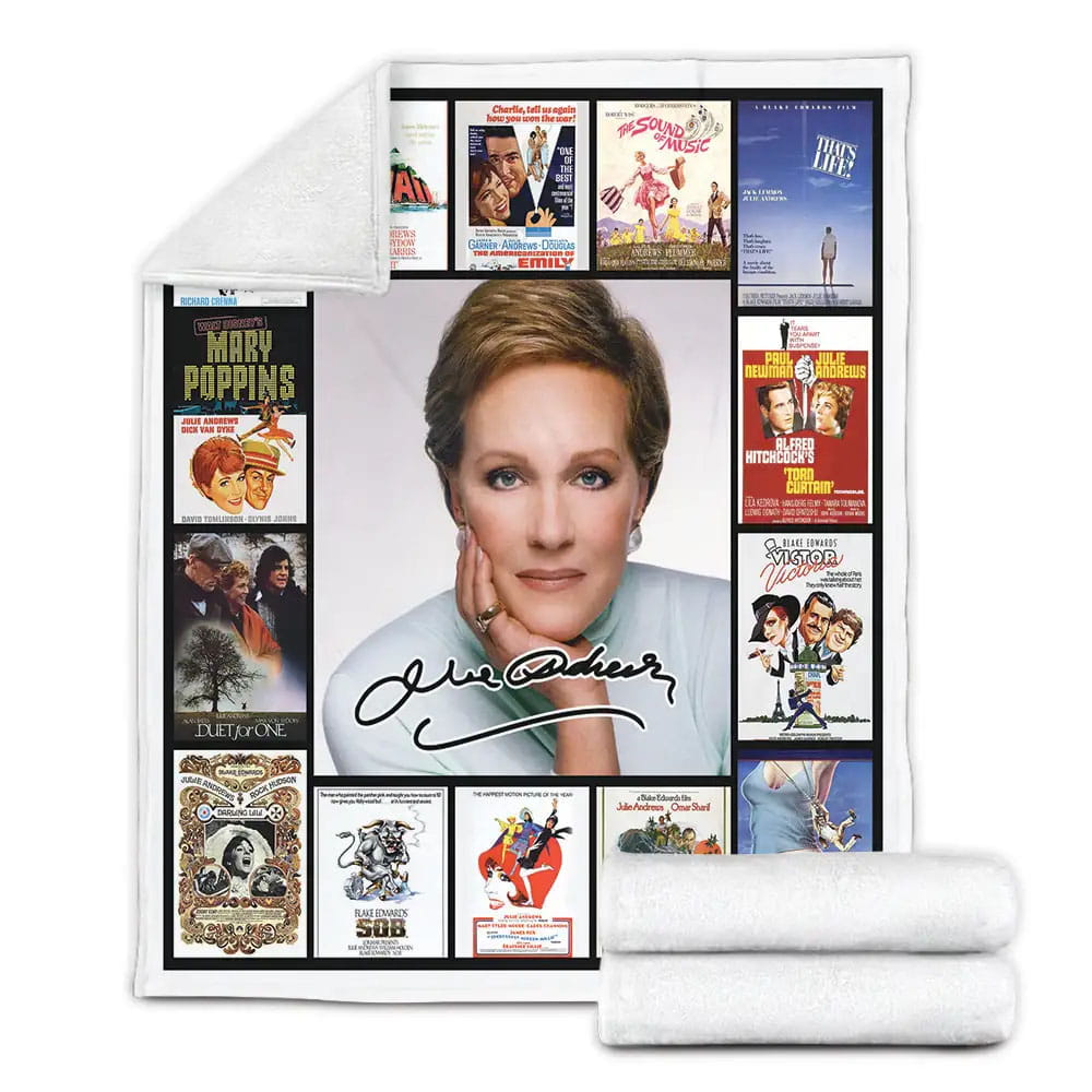 Julie Andrews Fleece Blanket Gift For Mothers Day Fathers Day