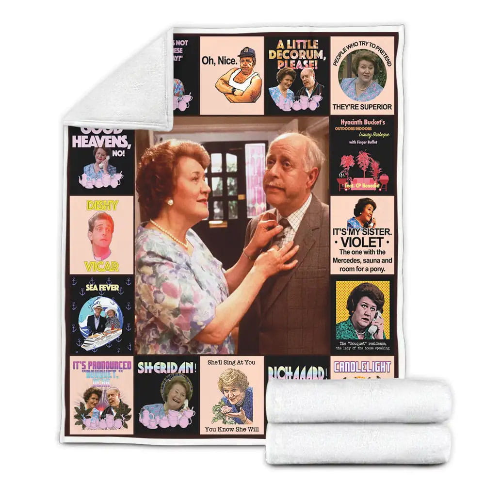 Keeping Up Appearances Fleece Blanket Gift For Birthday Halloween Christmas