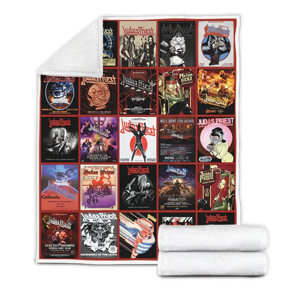 Judas Priest Fleece Blanket Gift For Wife Husband Besties