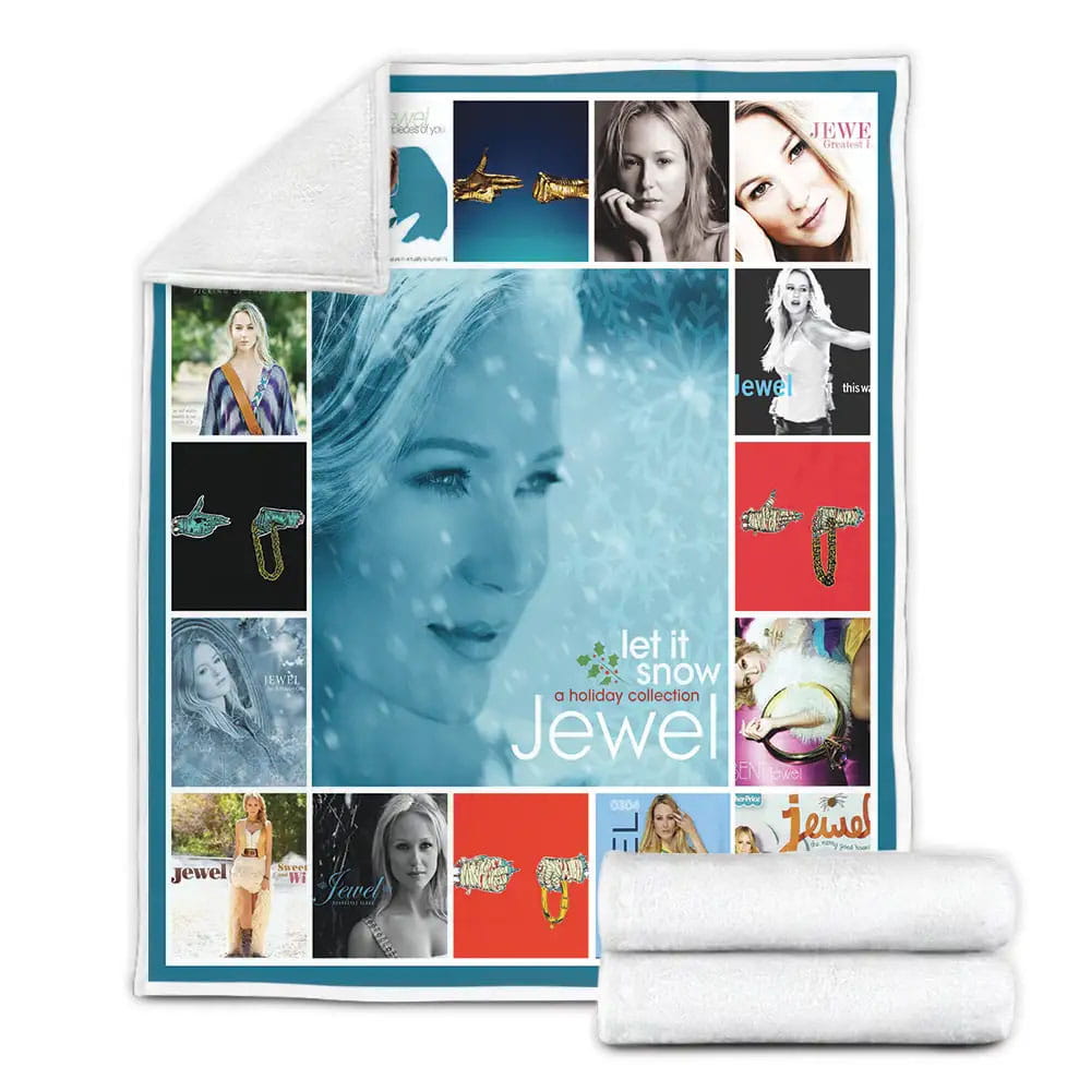Jewel Albums Cover Poster Fleece Blanket Gift For Wife Husband Besties