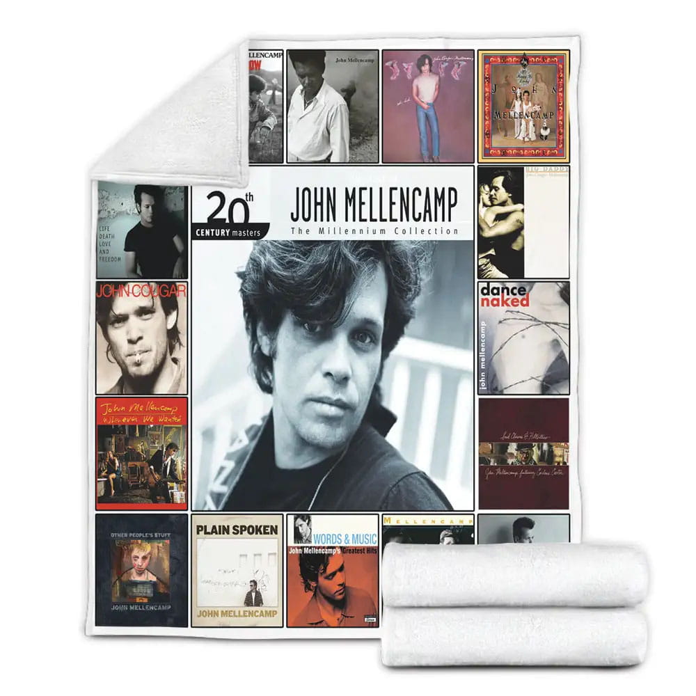 John Mellencamp Fleece Blanket Gift For Birthday Halloween Christmas