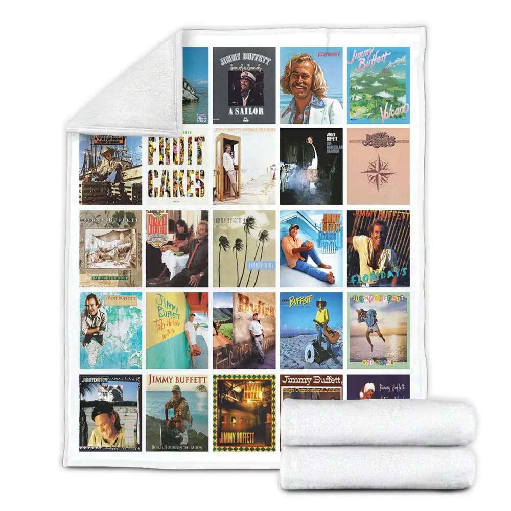 Jimmy Buffett Fleece Blanket Gift For Wife Husband Besties