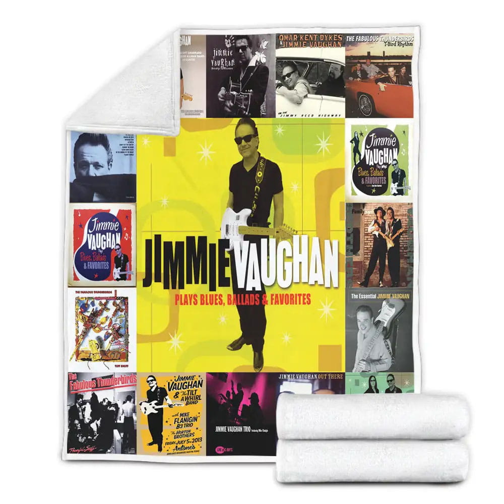 Jimmie Vaughan Albums Fleece Blanket Gift For Birthday Halloween Christmas