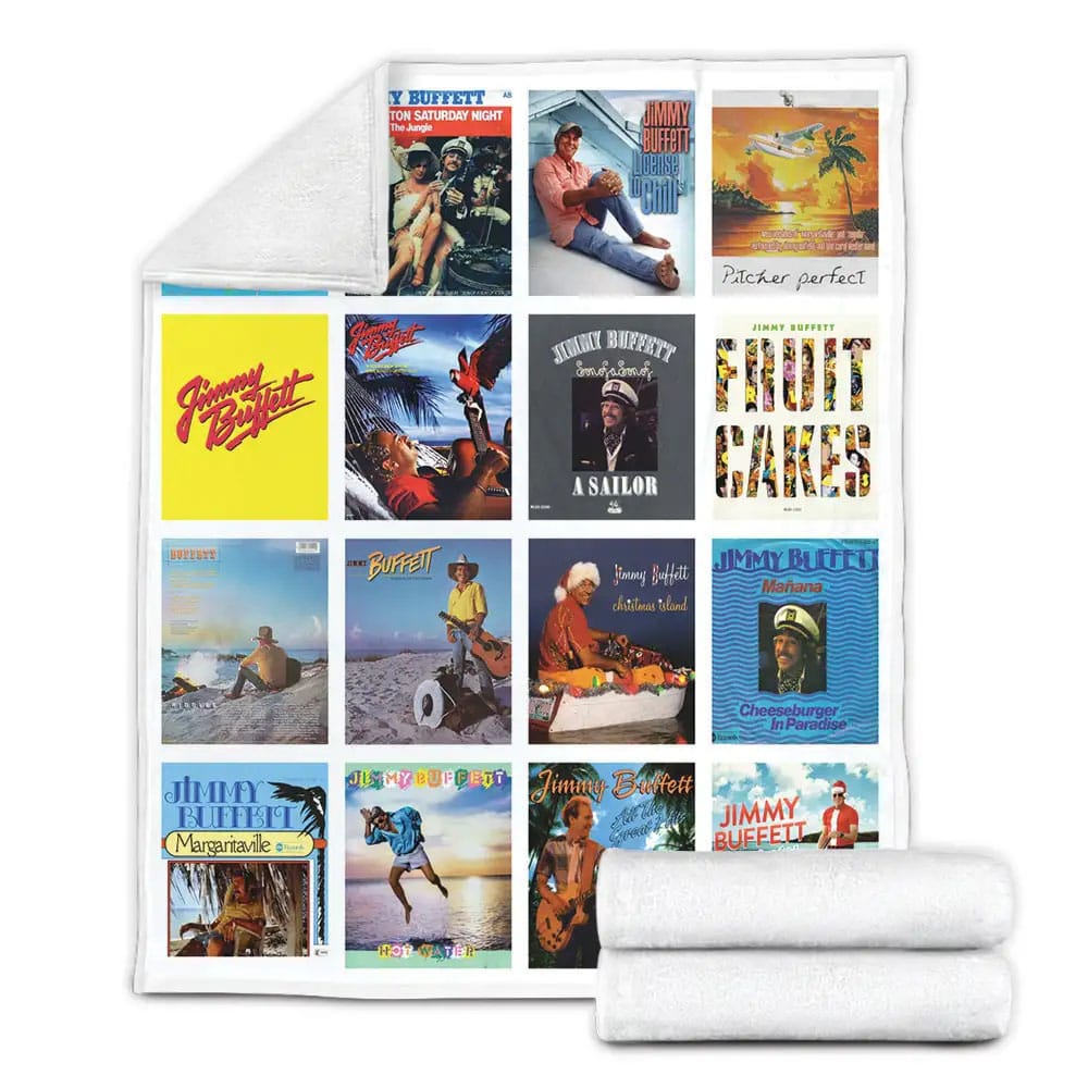 Jimmy Buffett Fleece Blanket Gift For Mothers Day Fathers Day