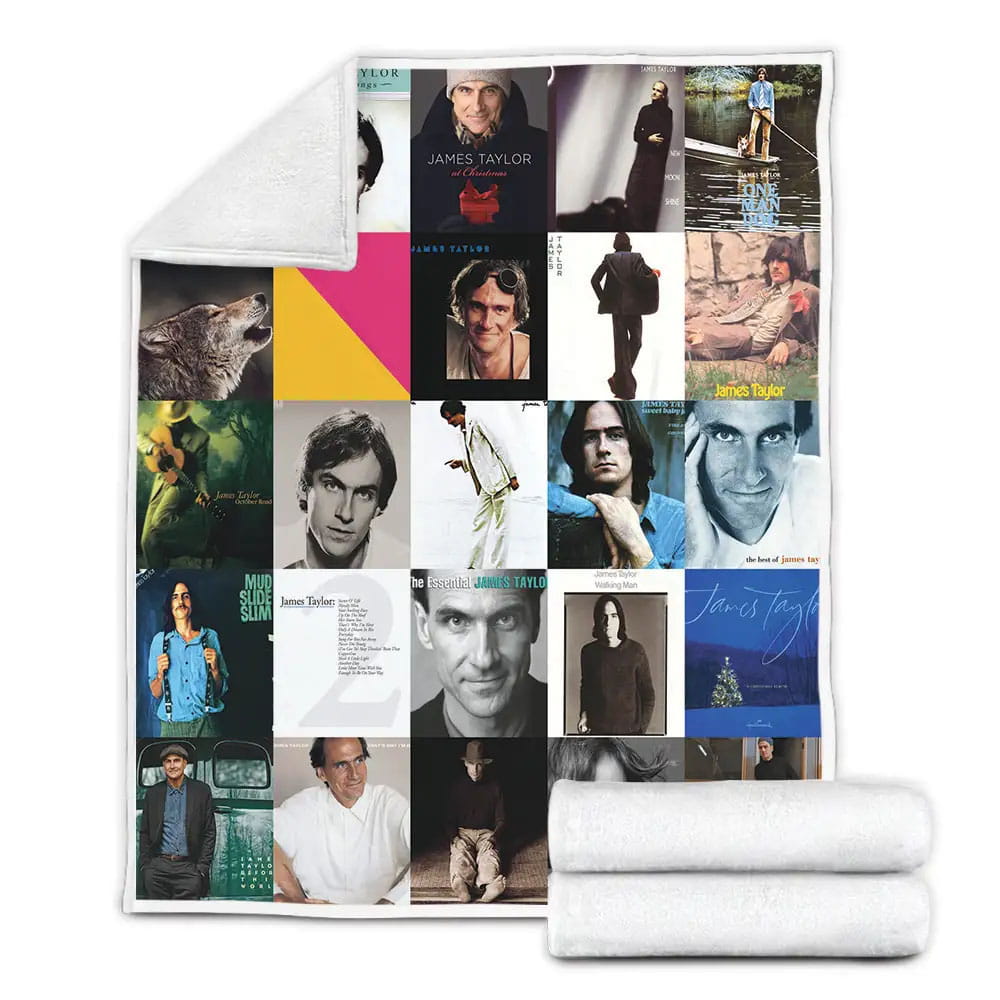 James Taylor Albums Fleece Blanket Gift For Mothers Day Fathers Day