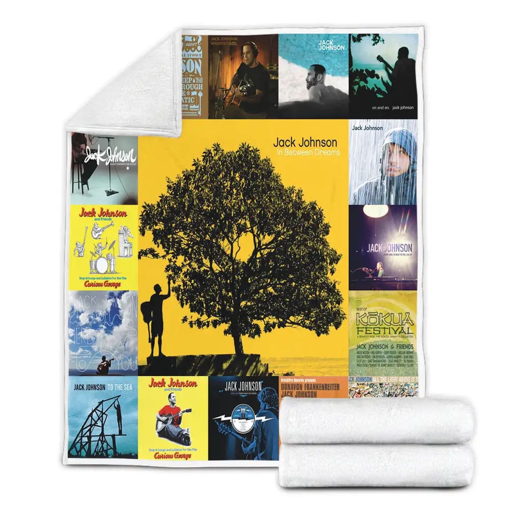 Jack Johnson Albums Fleece Blanket Perfect 