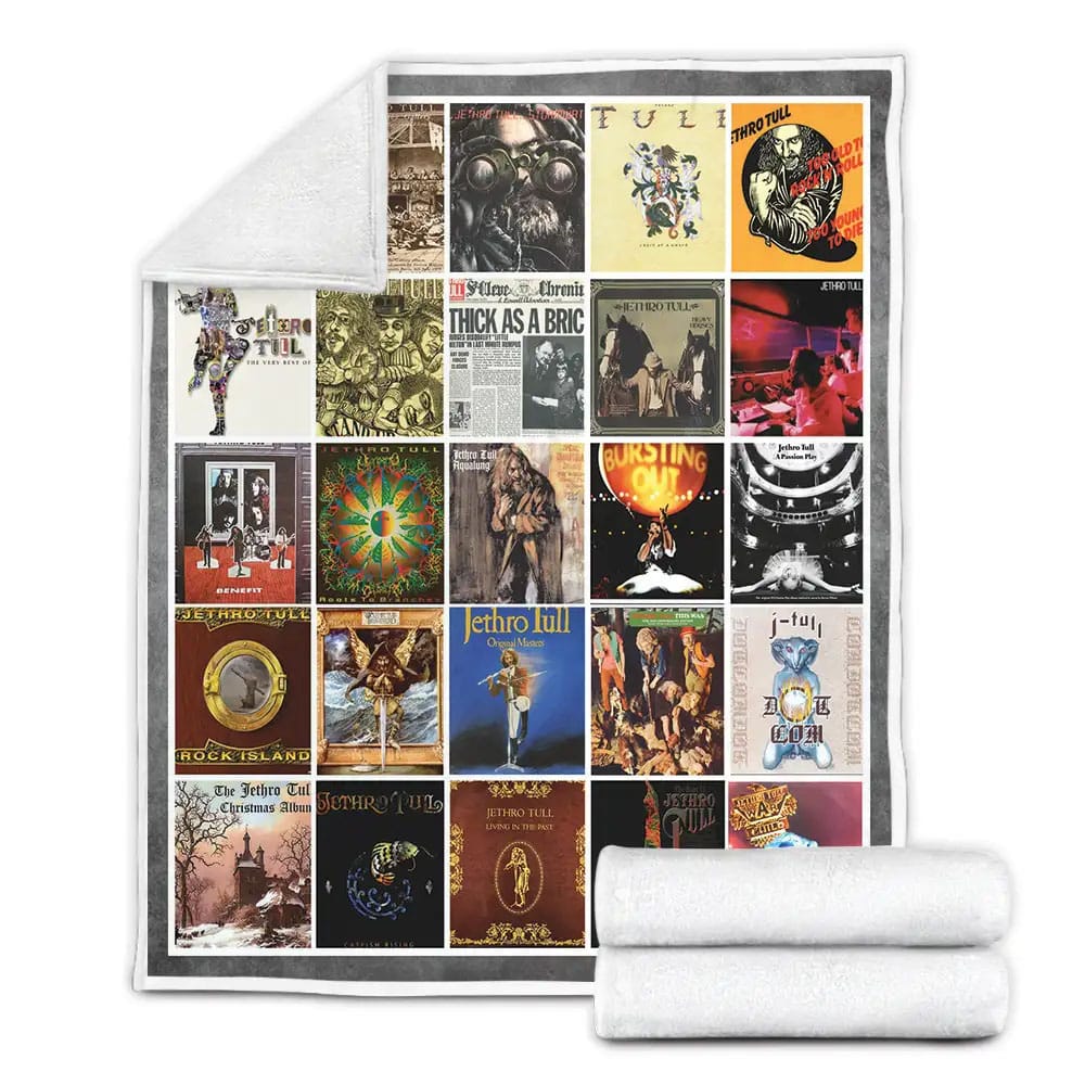 Jethro Tull Albums Cover Poster Fleece Blanket Gift For Birthday Halloween Christmas