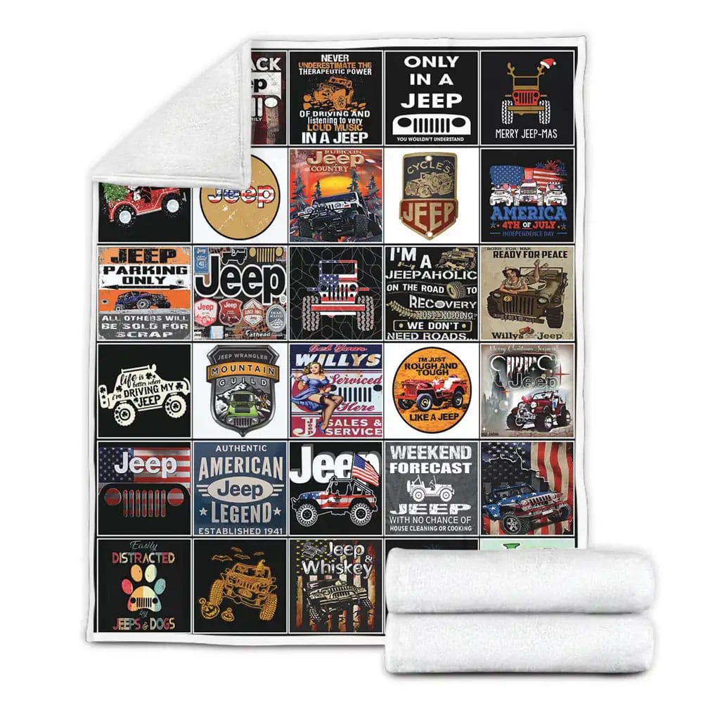 Jeep Fleece Blanket Perfect 