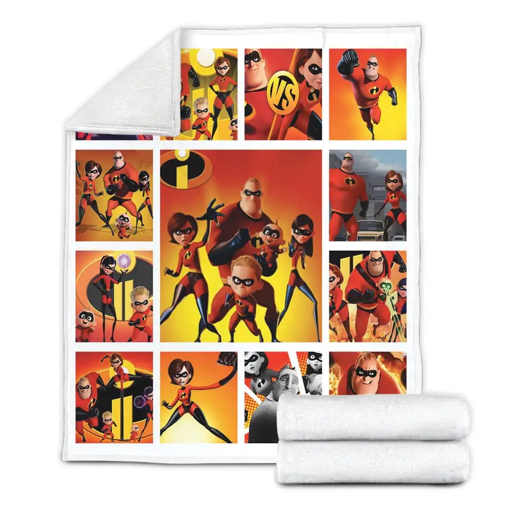 Incredibles 2 Fleece Blanket Gift For Wife Husband Besties