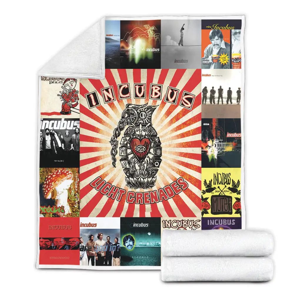 Incubus Albums Fleece Blanket Gift For Mothers Day Fathers Day