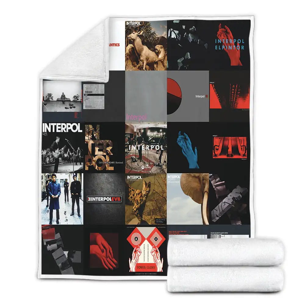 Interpol Album Covers Fleece Blanket Perfect 