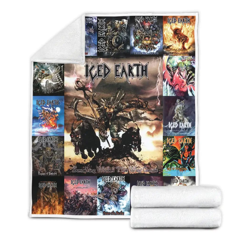 Iced Earth Albums Fleece Blanket Perfect 