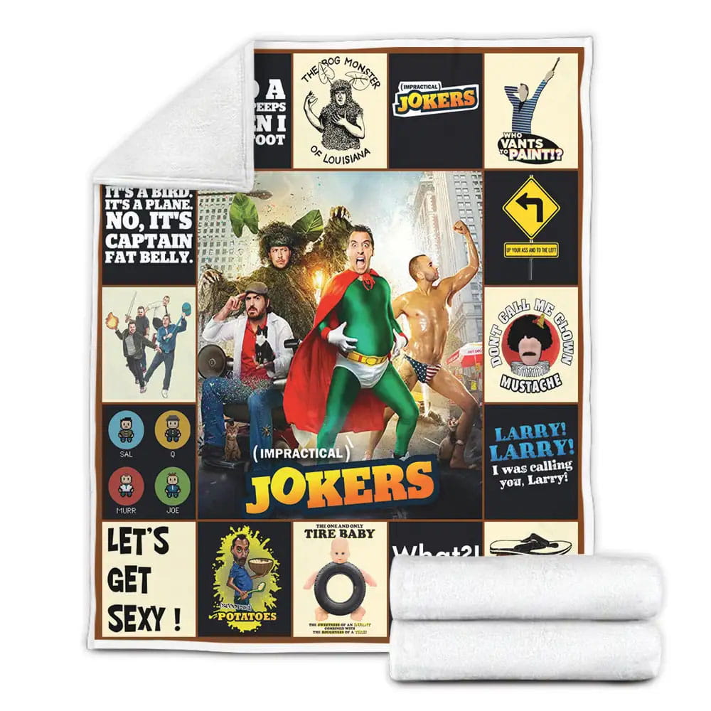 Impractical Jokers Fleece Blanket Gift For Birthday Halloween Christmas