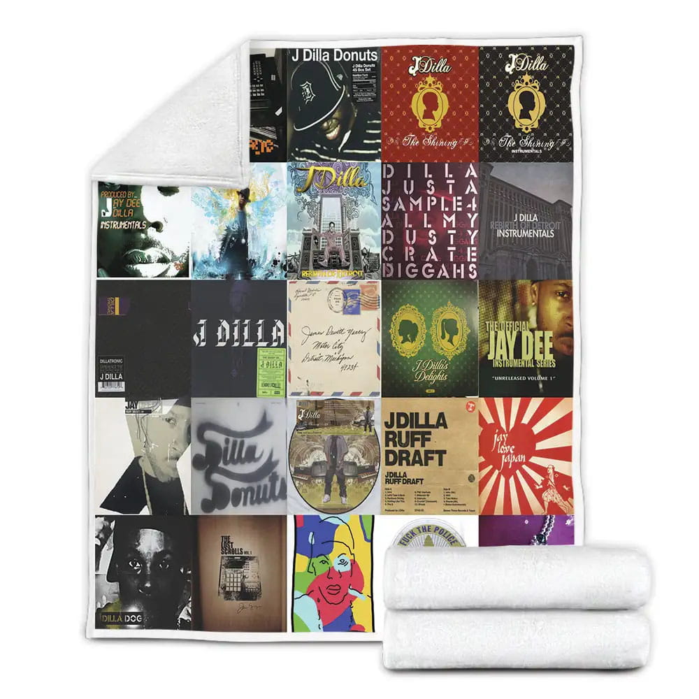 J Dilla Album Covers Fleece Blanket Gift For Mothers Day Fathers Day