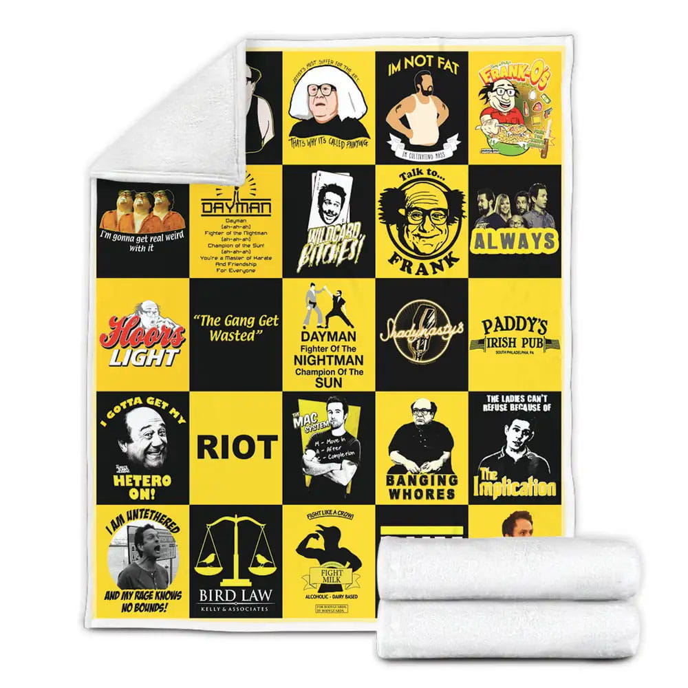 Its Always Sunny In Philadelphia Fleece Blanket Gift For Birthday Halloween Christmas